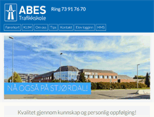 Tablet Screenshot of abes-trafikkskole.com